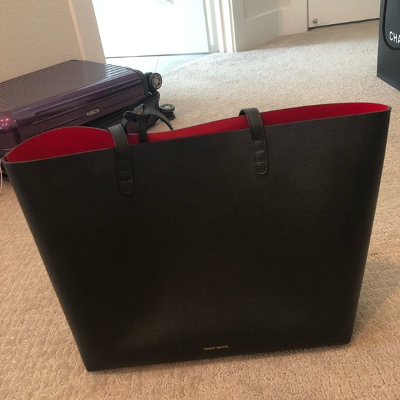 mansur gavriel saffiano large tote - Picture 2 of 5